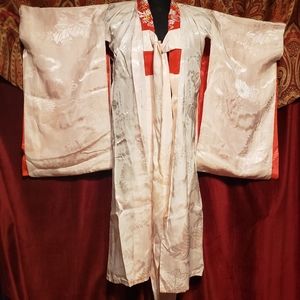 Children's Pink and Red Vintage Kimono